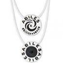 ABILES PLUS 　ブラックアイ　ネックレス　ホワイト　【メール便選択】